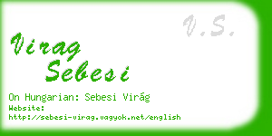 virag sebesi business card